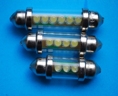 Żarówki rurkowe LED samochodowe o różnych długościach